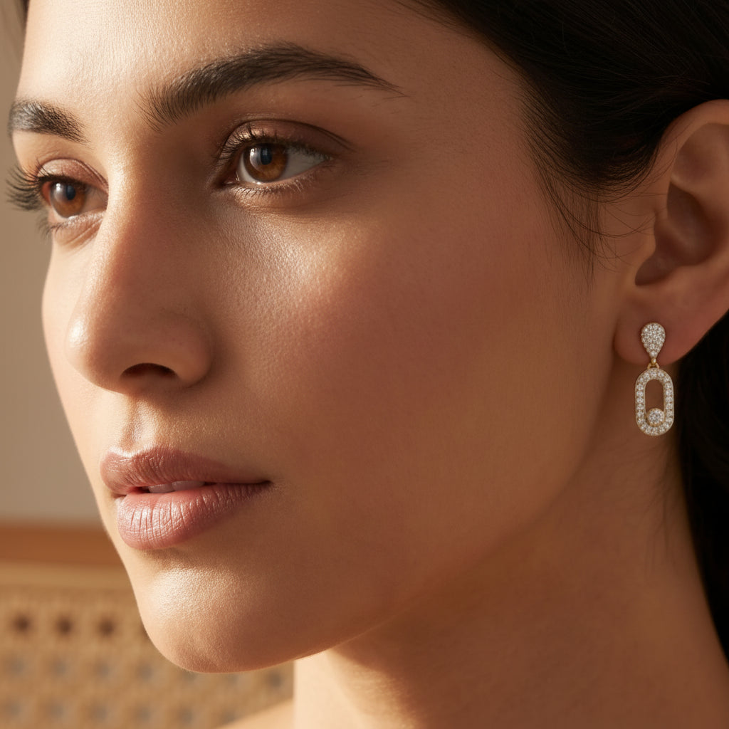 Lumiere Link Minimal Earrings