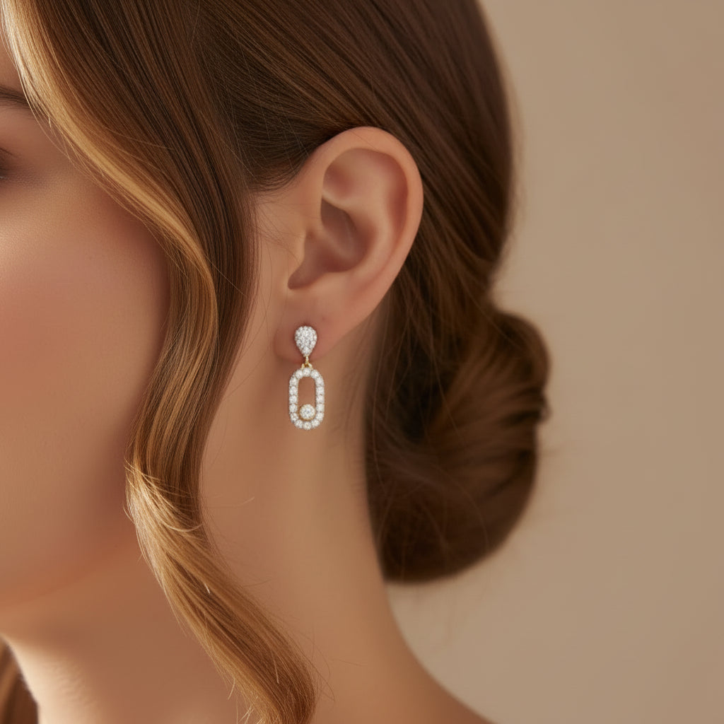 Lumiere Link Minimal Earrings