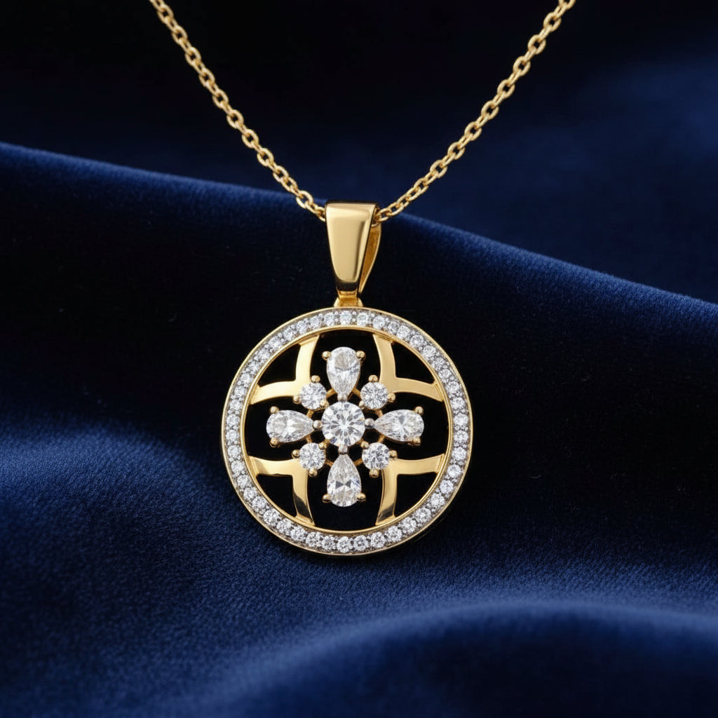 Solmira Halo Pendant