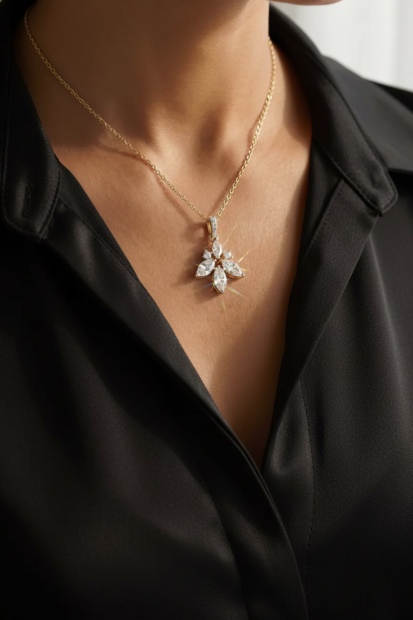 Asterelle Marquise Pendant