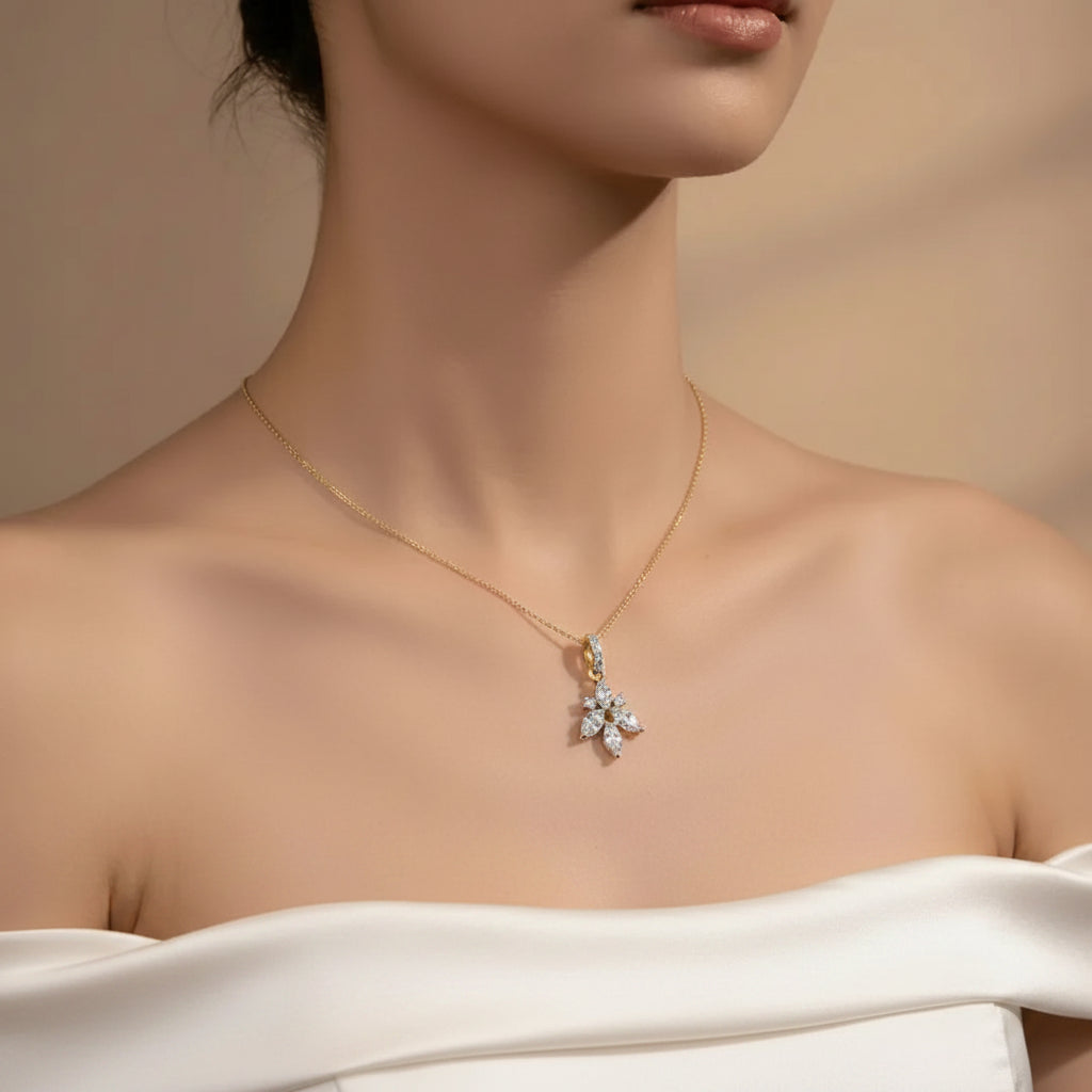 Asterelle Marquise Pendant