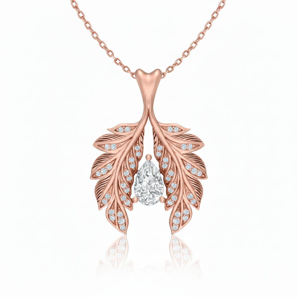 Aureleaf Dewdrop Pendant