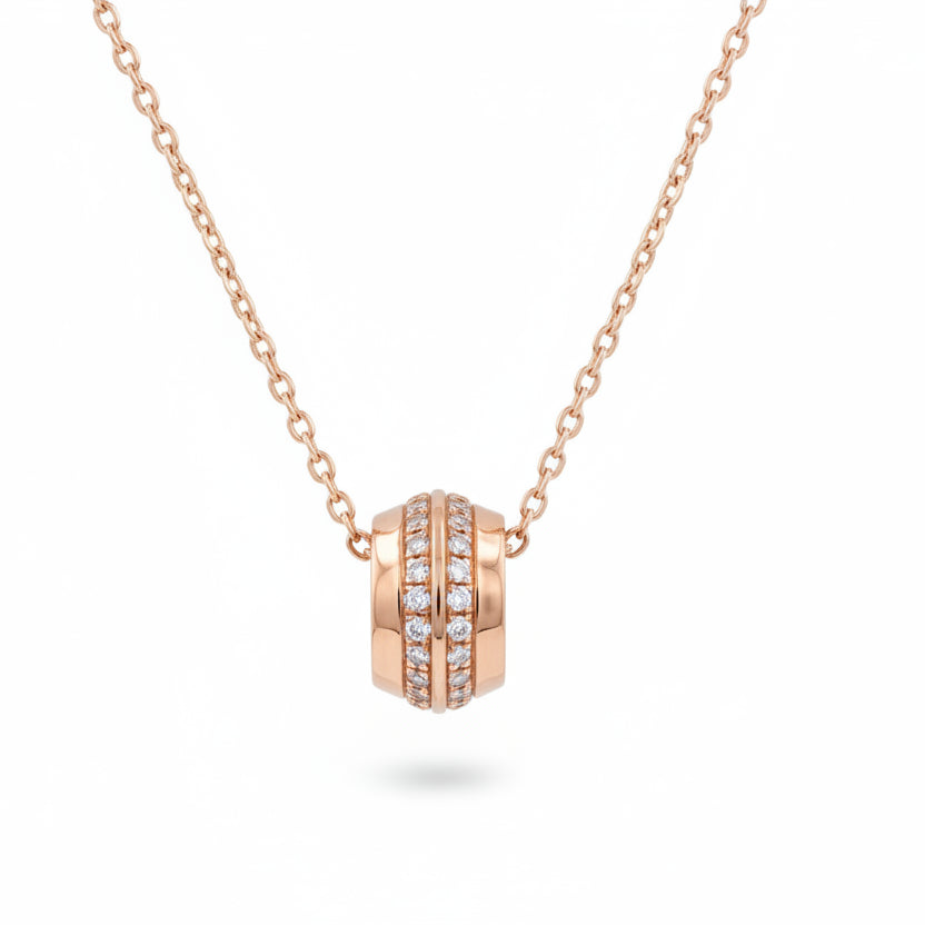 Gold Dual Orbit Pendant