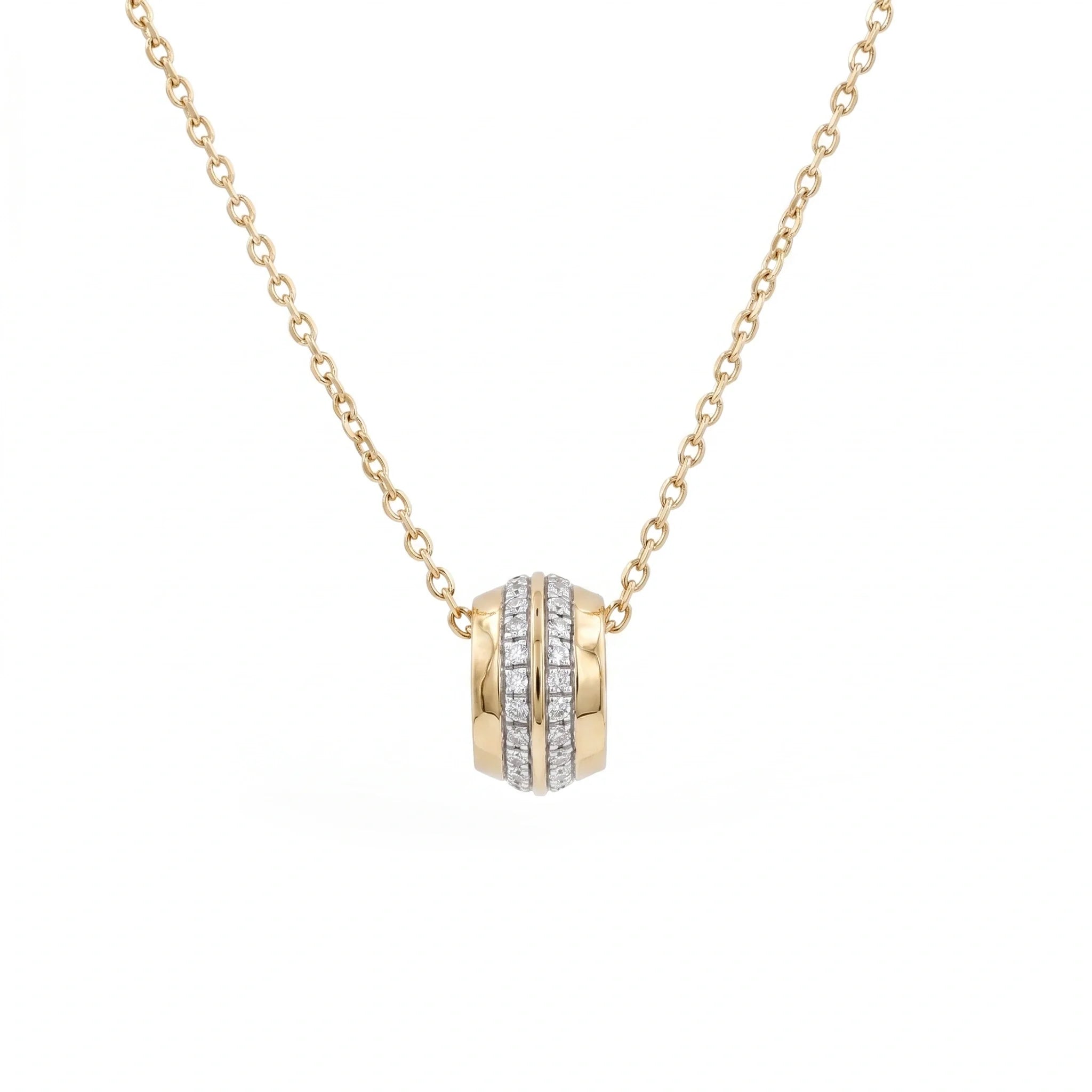 Gold Dual Orbit Pendant