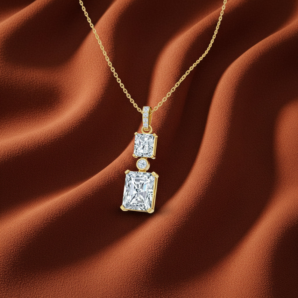 Emerald Duo Pendant