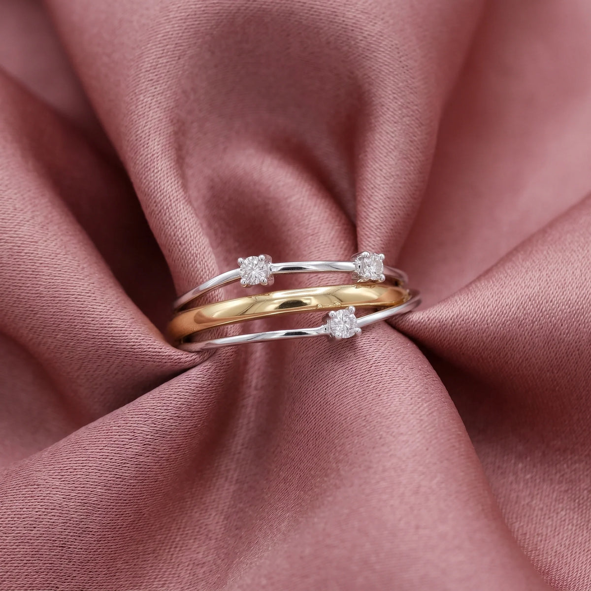 Dual Tone Orbit Ring