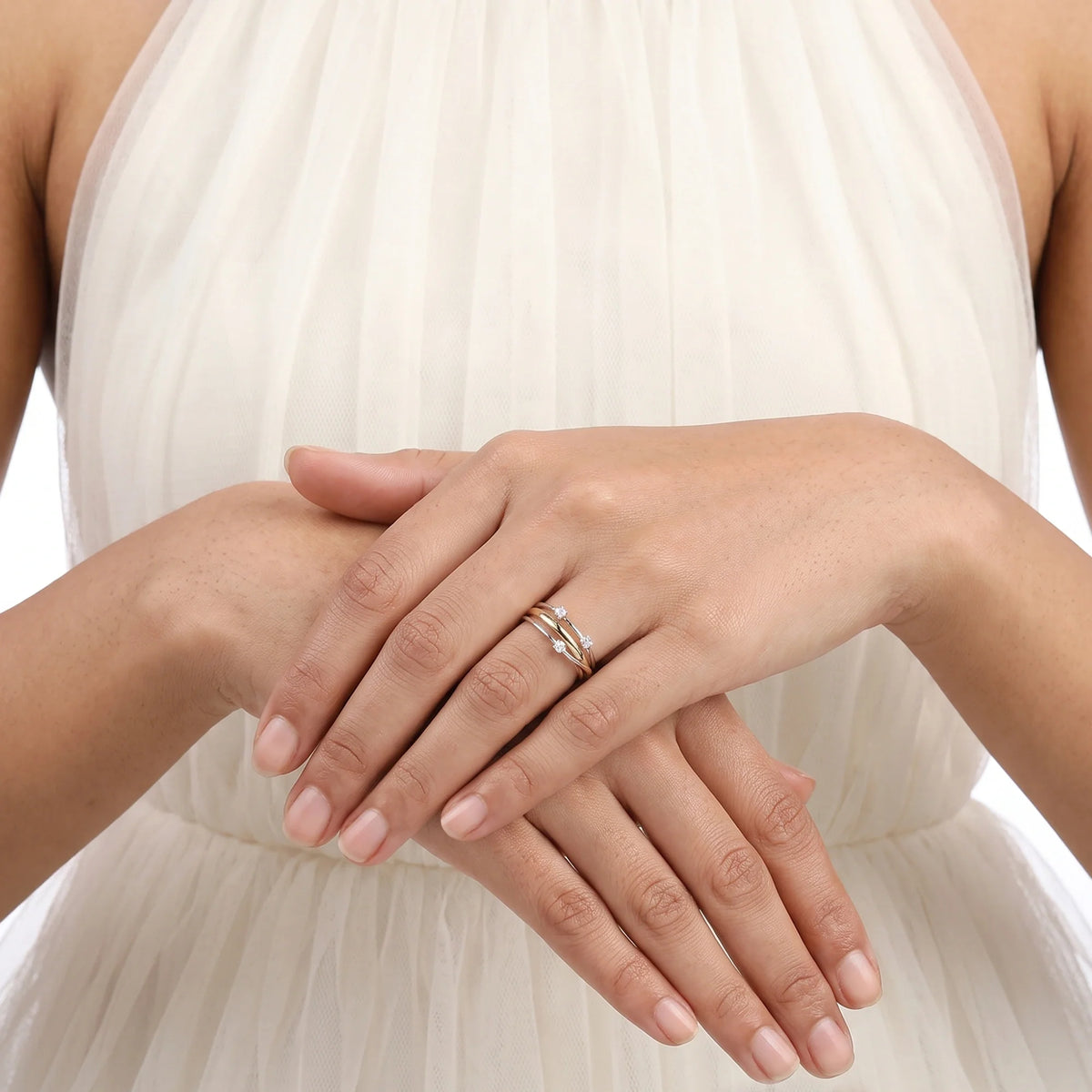 Dual Tone Orbit Ring