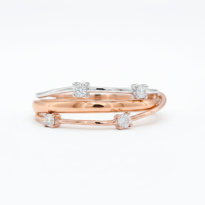 Dual Tone Orbit Ring