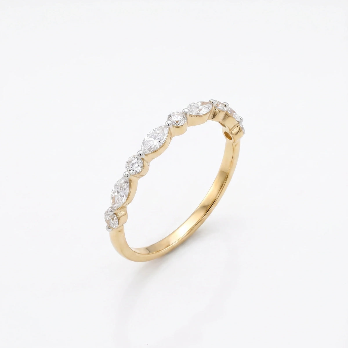 Gold Marquise Rhythm Ring