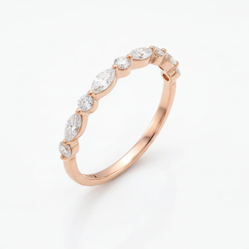 Gold Marquise Rhythm Ring