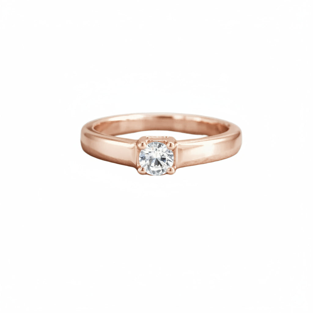 Small Round Solitaire Ring