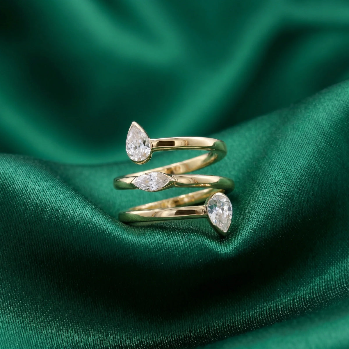 Gold Triple Wrap Ring