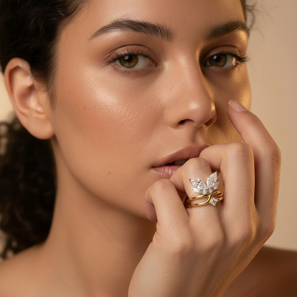 Butterfly Marquise Ring