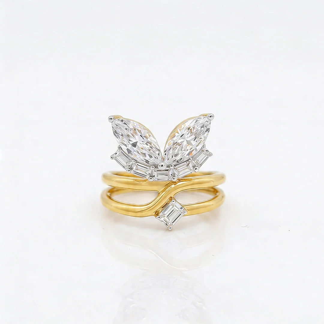 Butterfly Marquise Ring