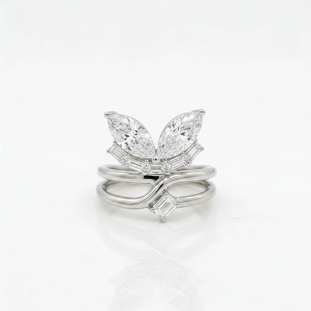 Butterfly Marquise Ring