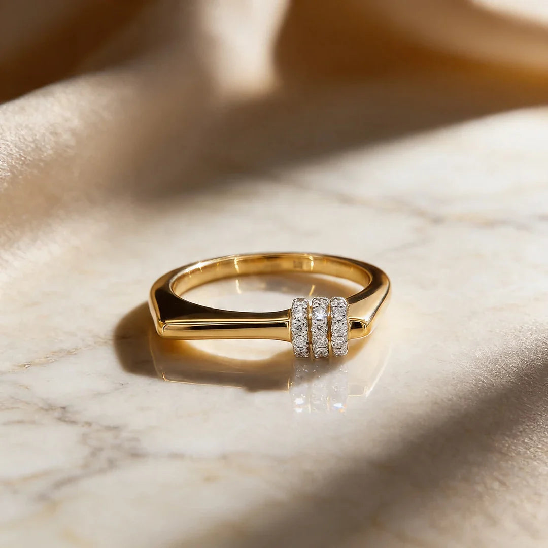 Triple Roller Square Ring