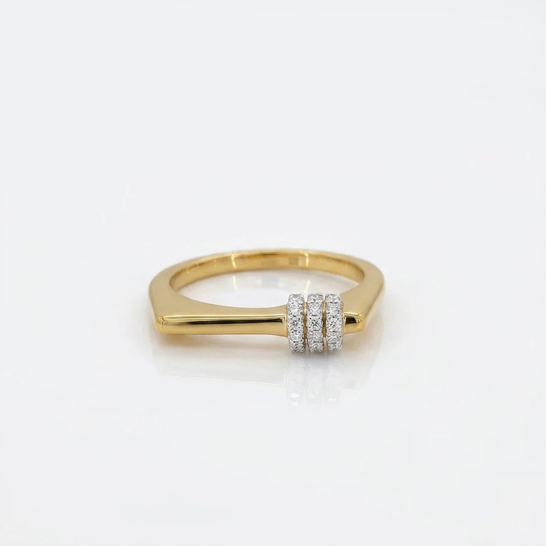 Triple Roller Square Ring
