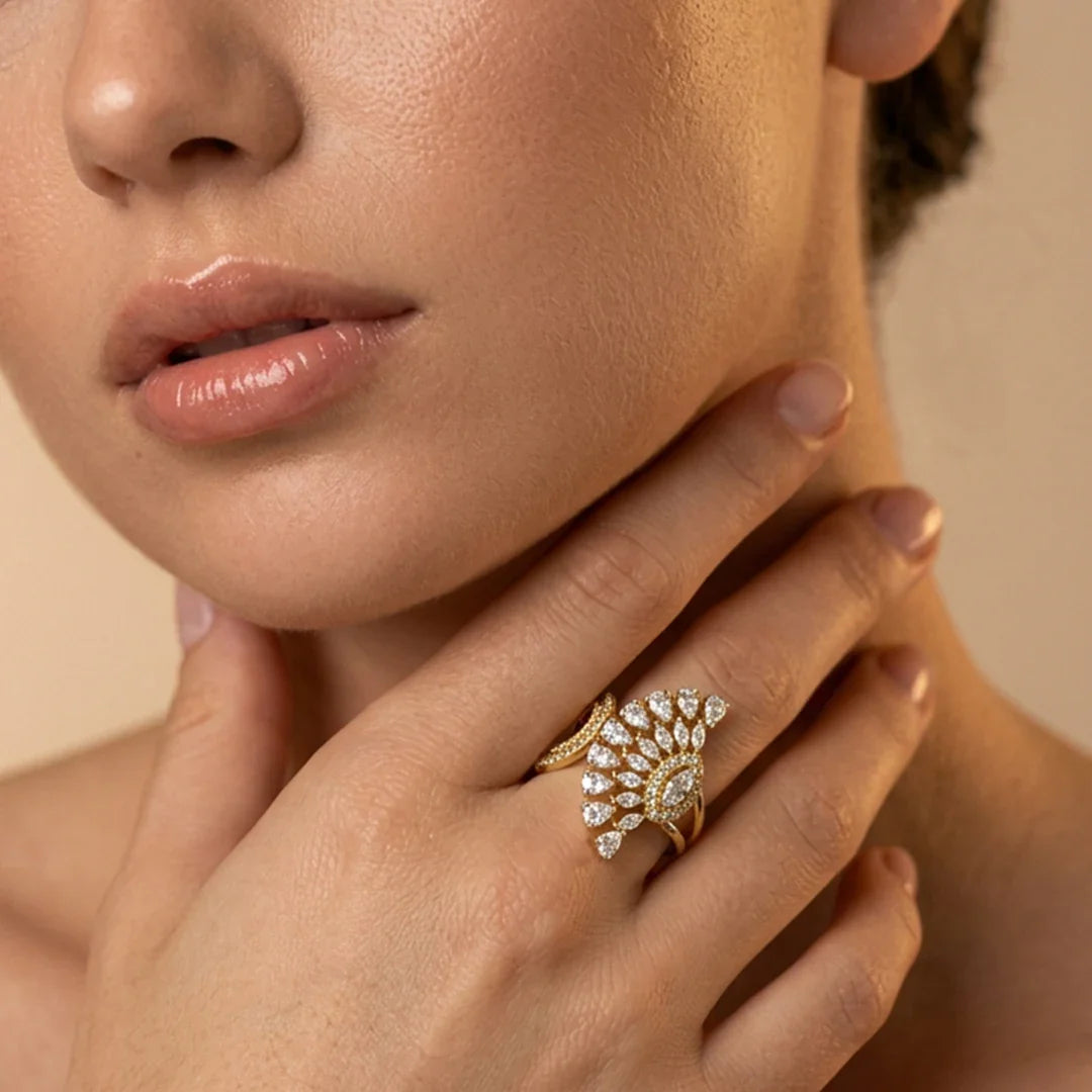 Aurelia Feather Wrap Ring