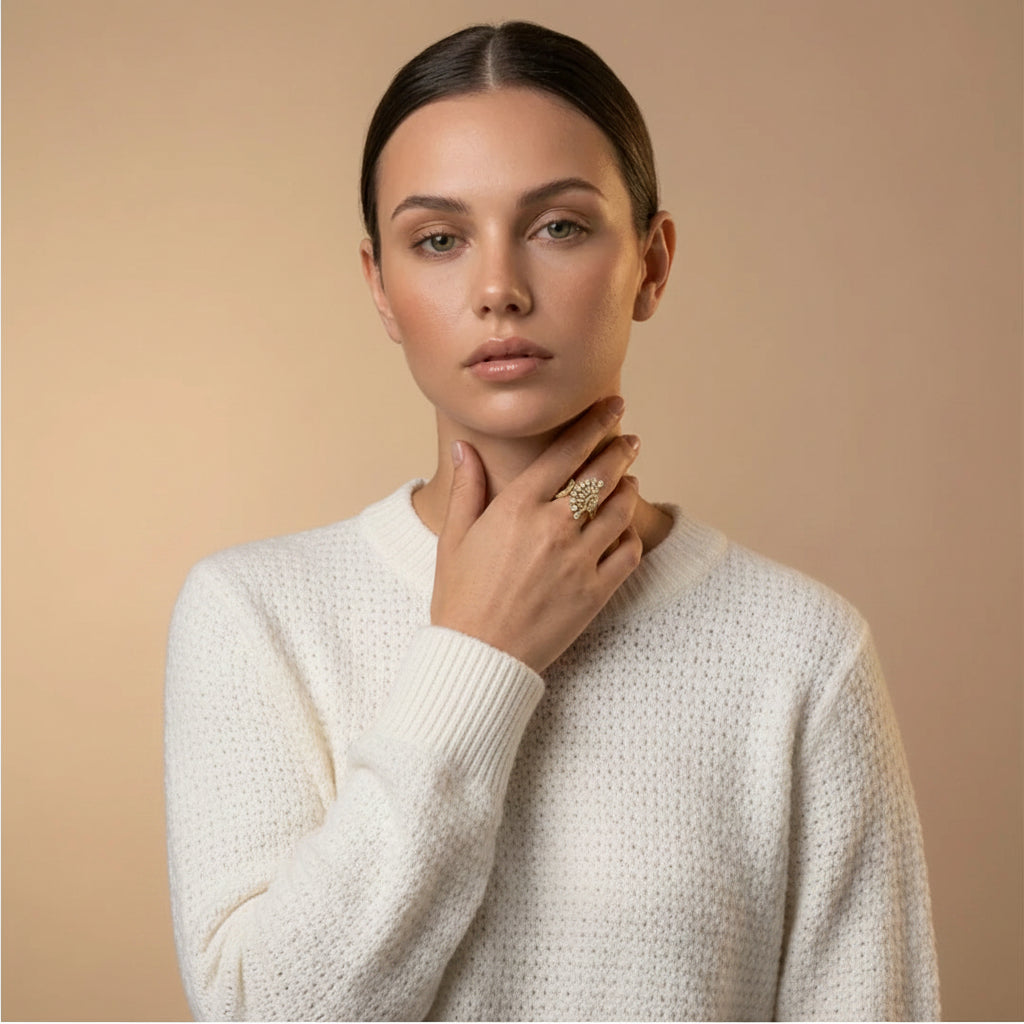 Aurelia Feather Wrap Ring