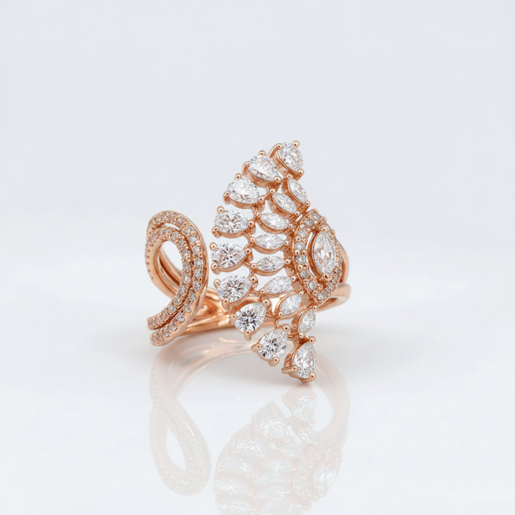 Aurelia Feather Wrap Ring