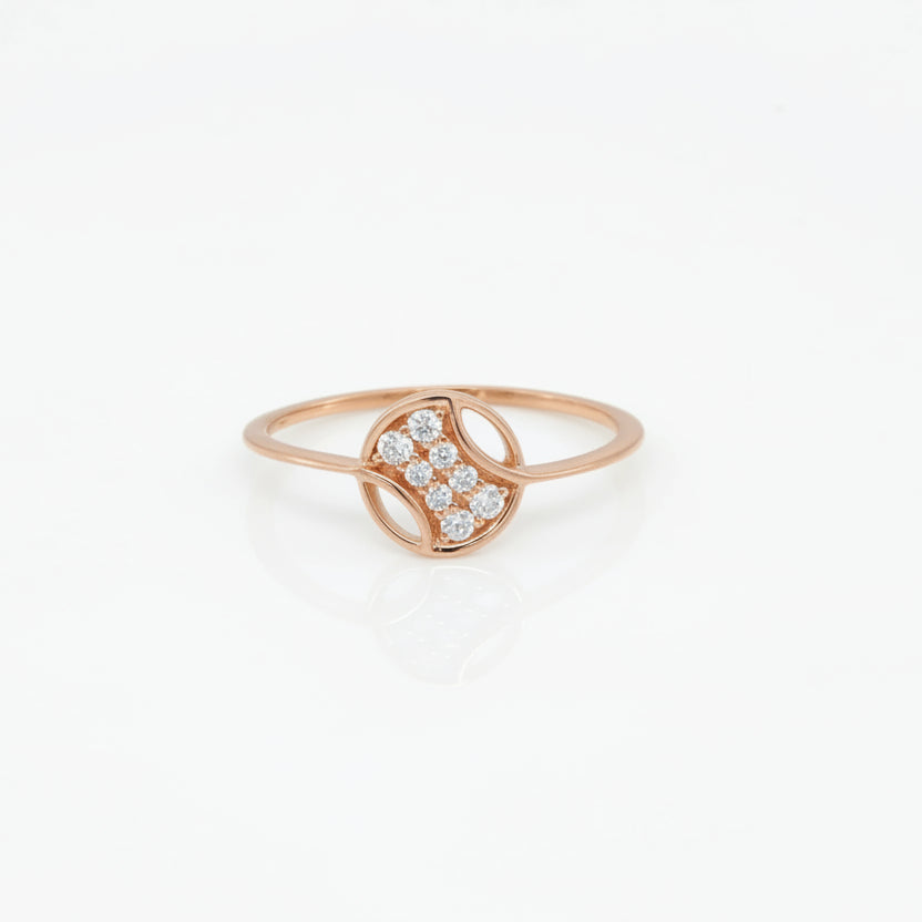 Gold Eclipse Arc Ring