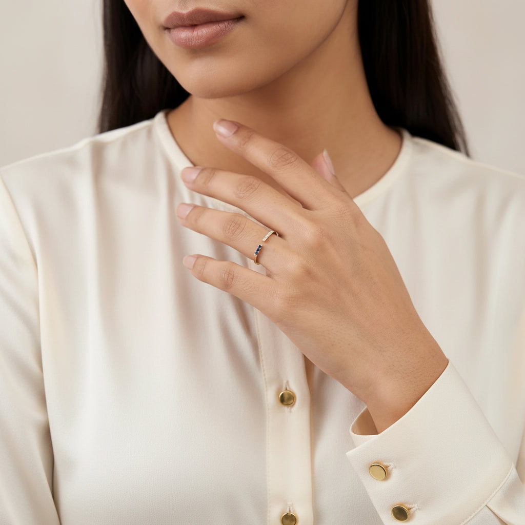 Sapphire Balance Ring