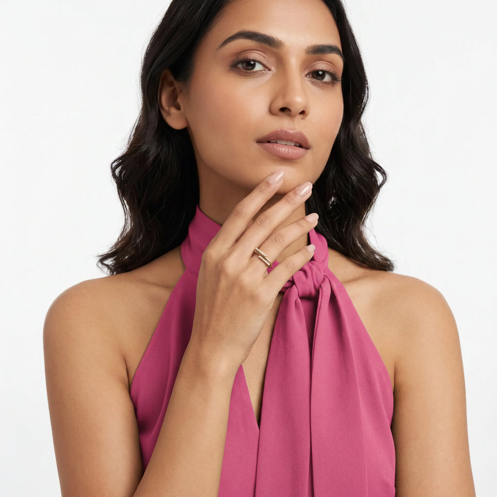 Gold Parallel Bar Ring
