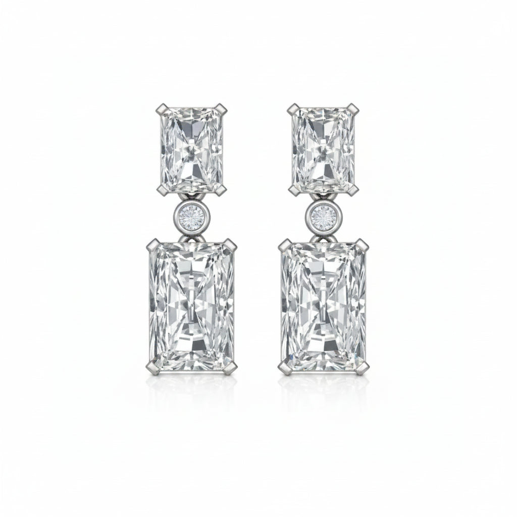 Emerald Duo Earrings
