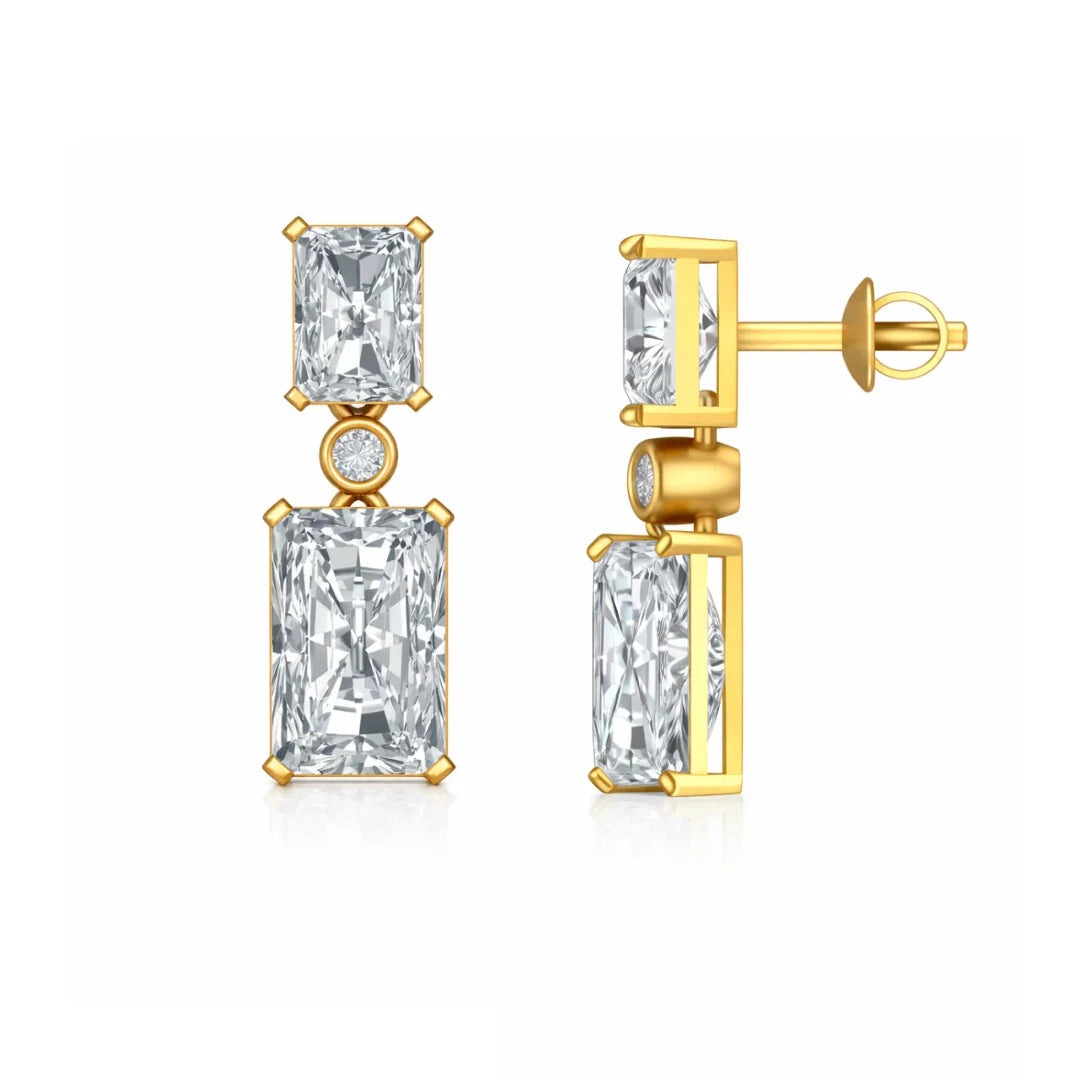 Emerald Duo Earrings