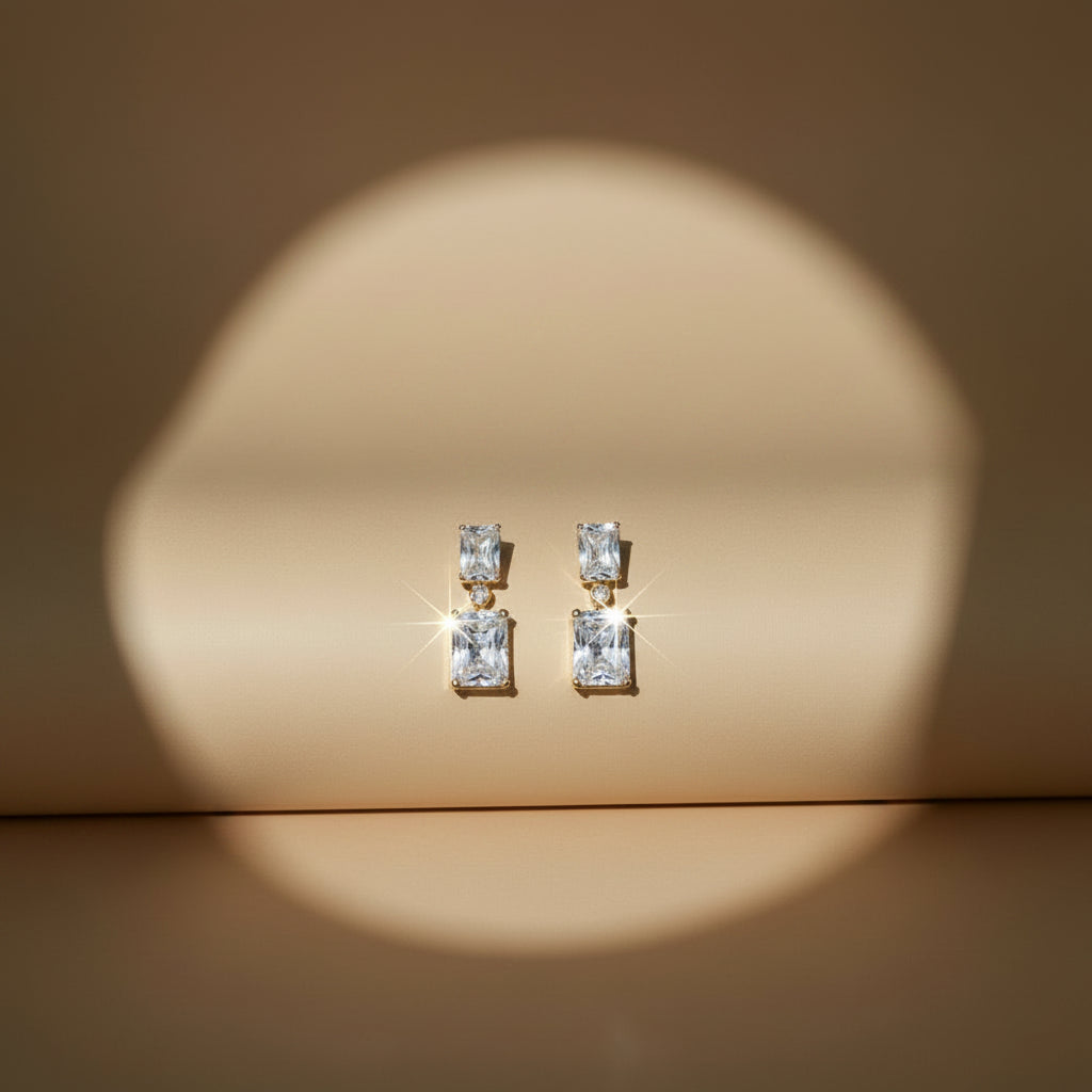 Emerald Duo Earrings