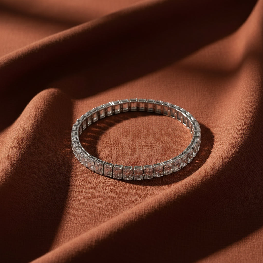 Emerald Spark Tennis Bracelet