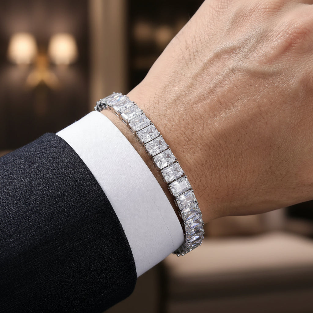 Emerald Spark Tennis Bracelet