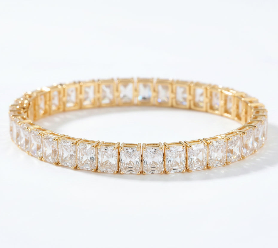 Emerald Spark Tennis Bracelet