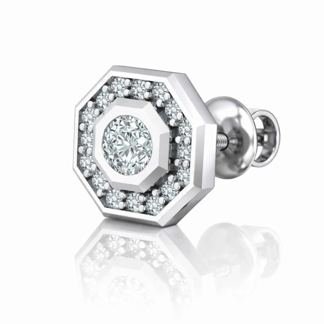 Octa Stud Earrings Men