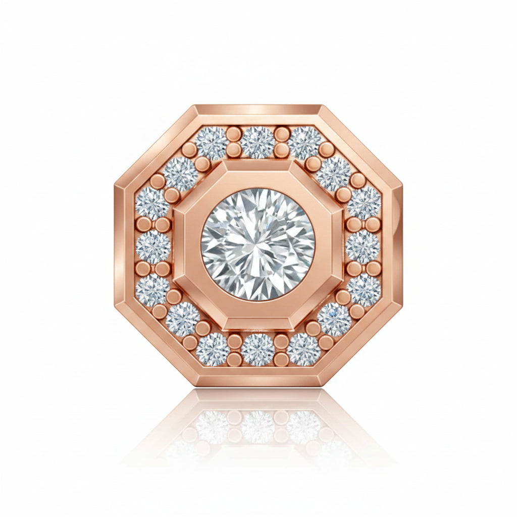 Octa Stud Earrings Men