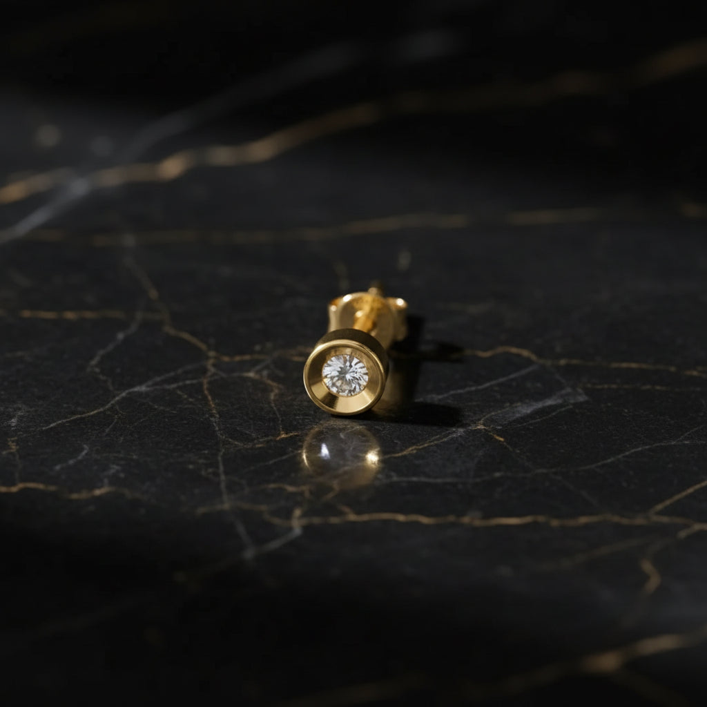 Bezelle Men Stud Earrings