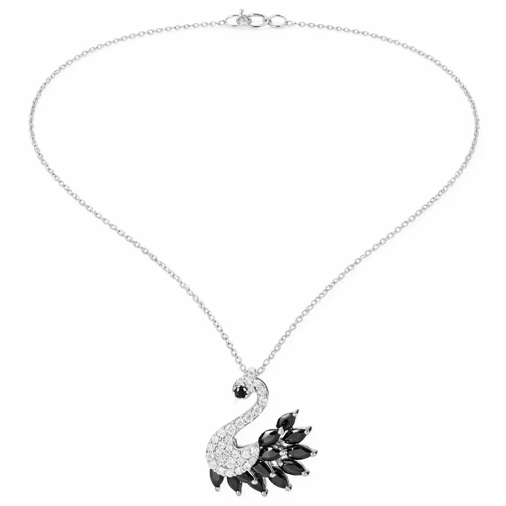 Midnight Swan Pendant