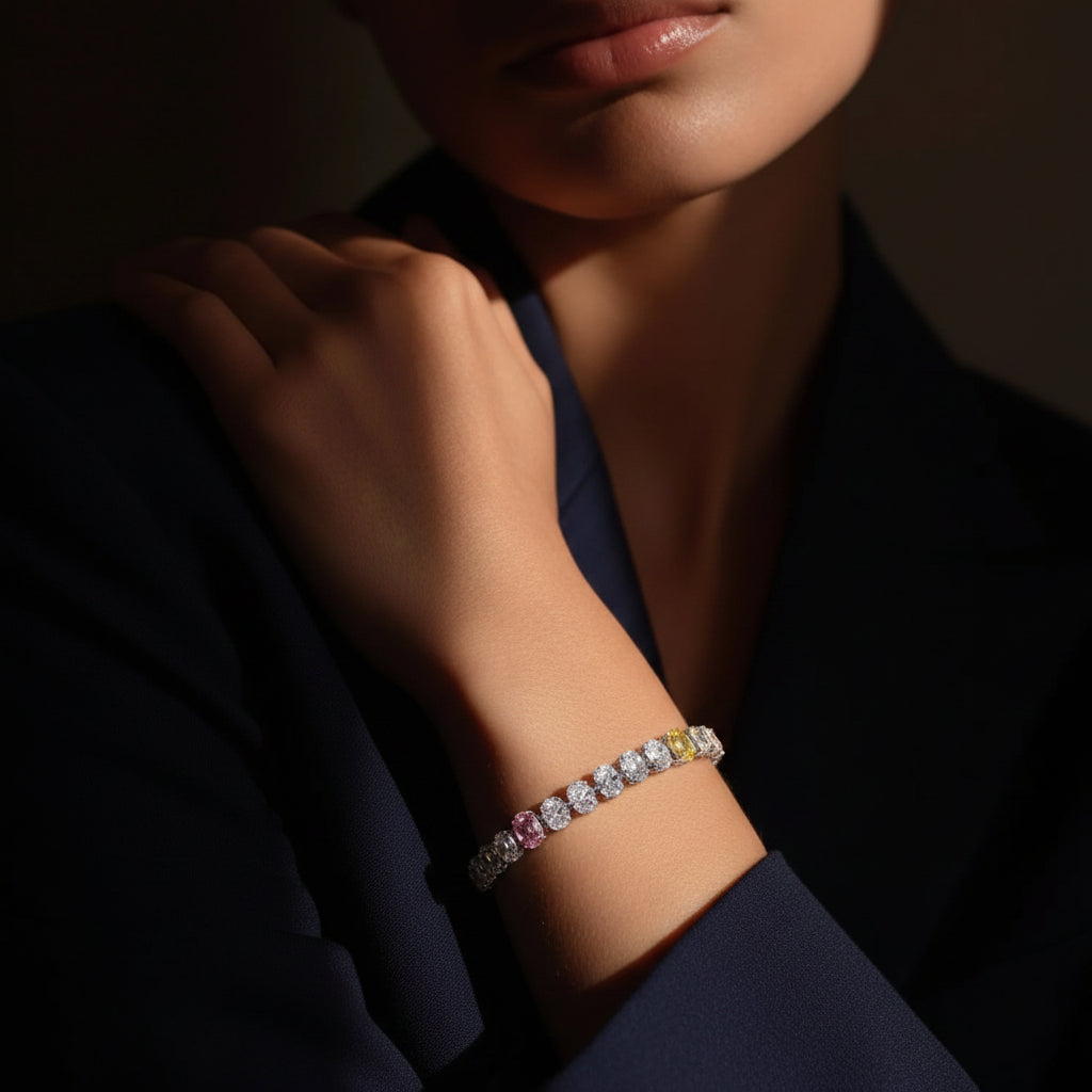 Blush & Soleil Tennis Bracelet