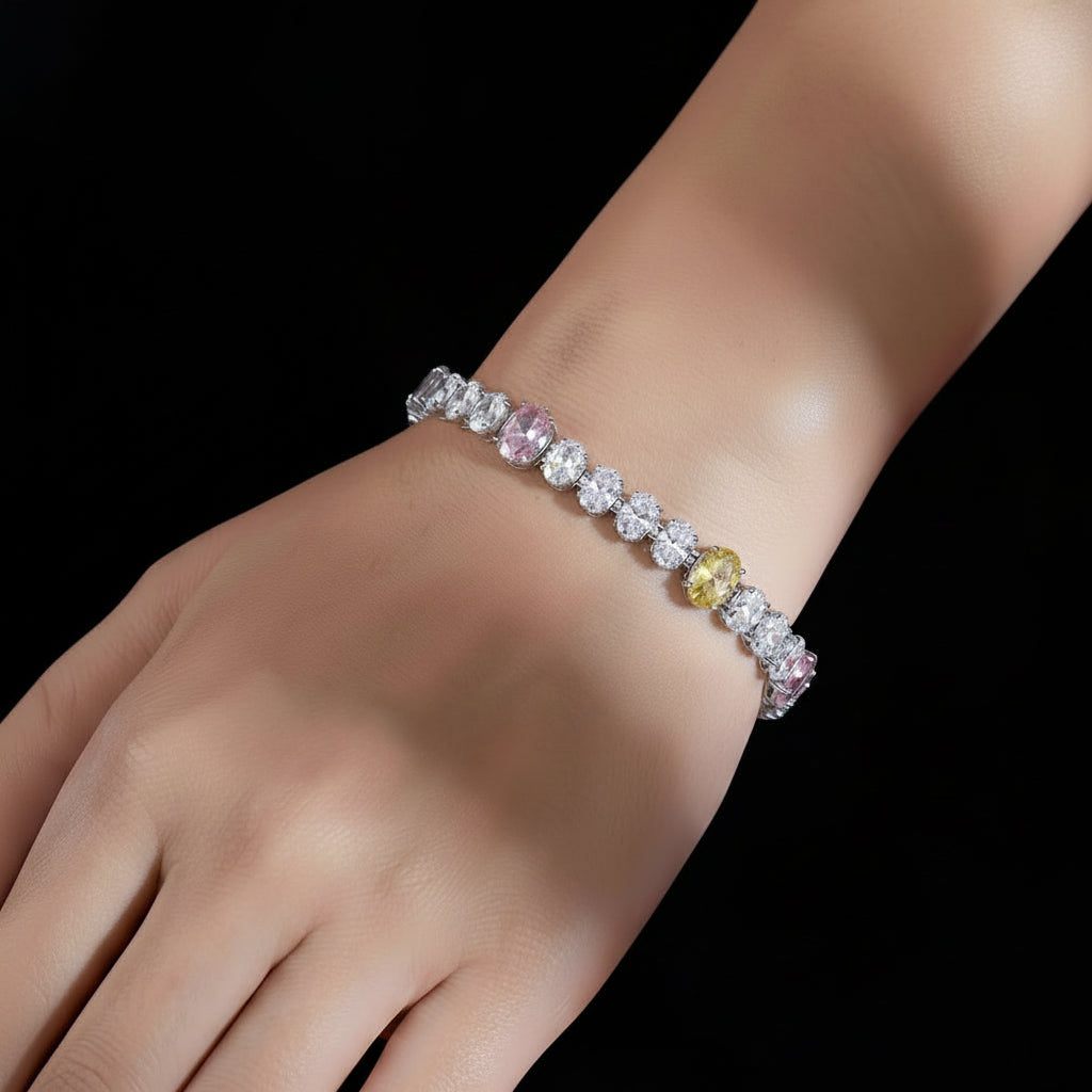 Blush & Soleil Tennis Bracelet