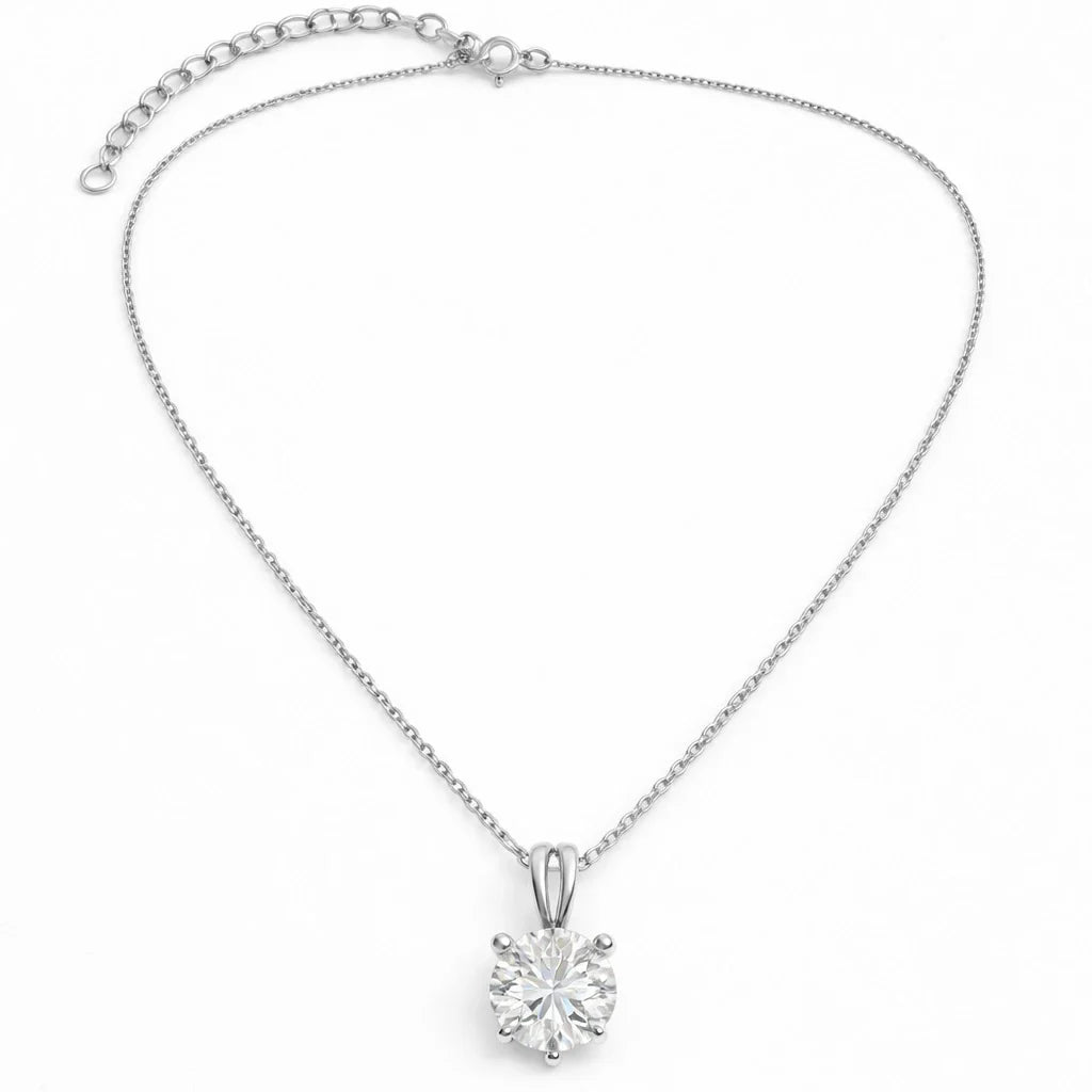 Round Solitaire Pendant