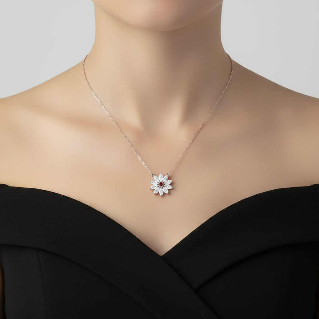 Flora Halo Pendant Set