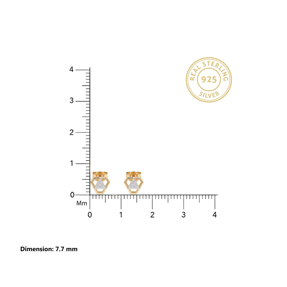 Golden Trinity Earrings