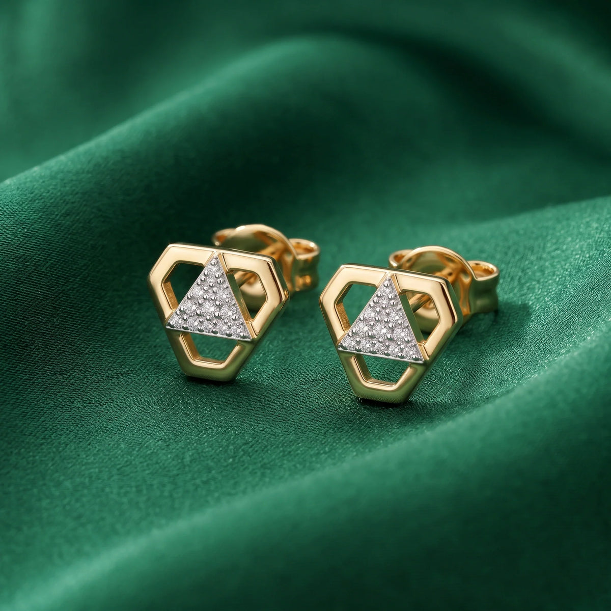 Golden Trinity Earrings