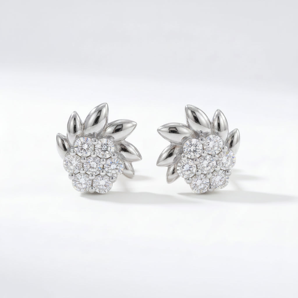 Golden Blossom Stud Earring