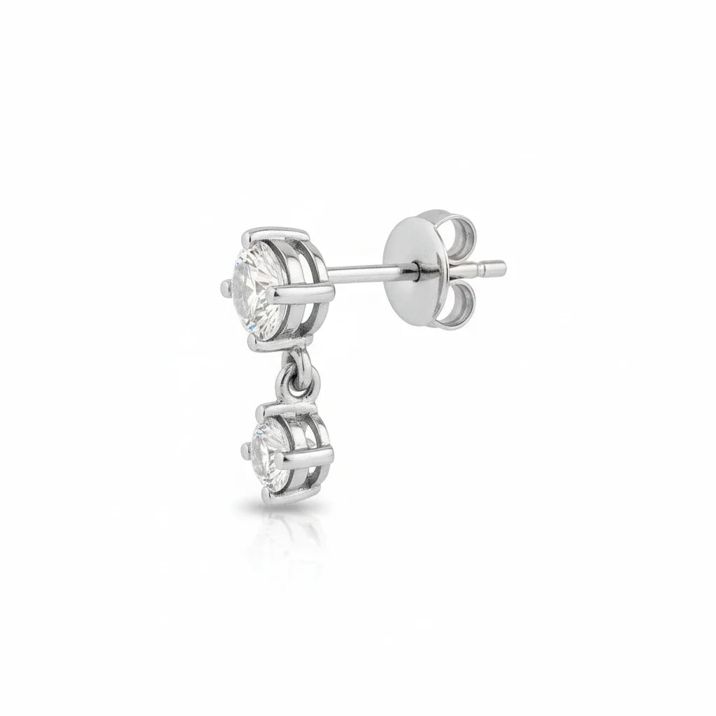 Round Drop Earrings