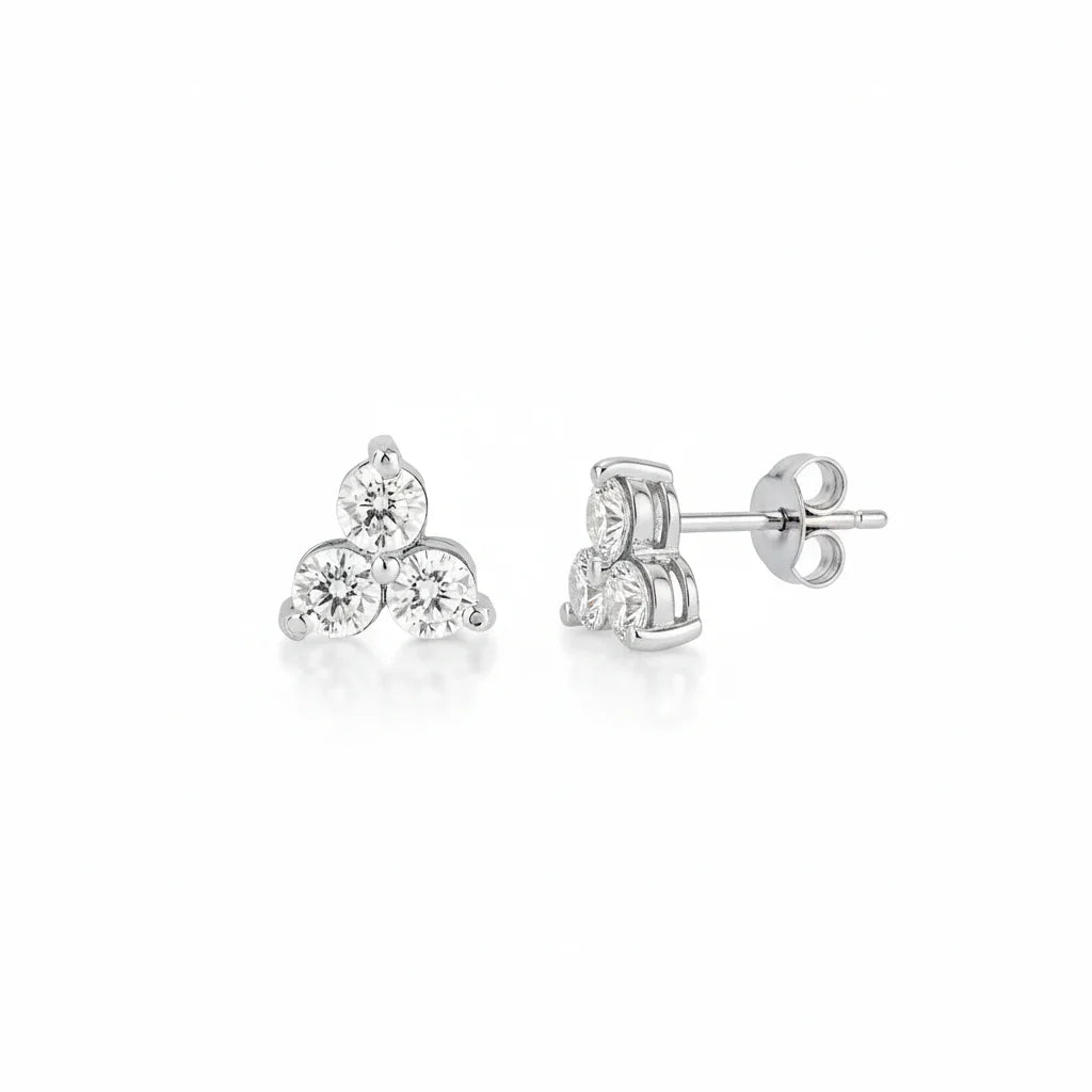 Tri Stud Earrings