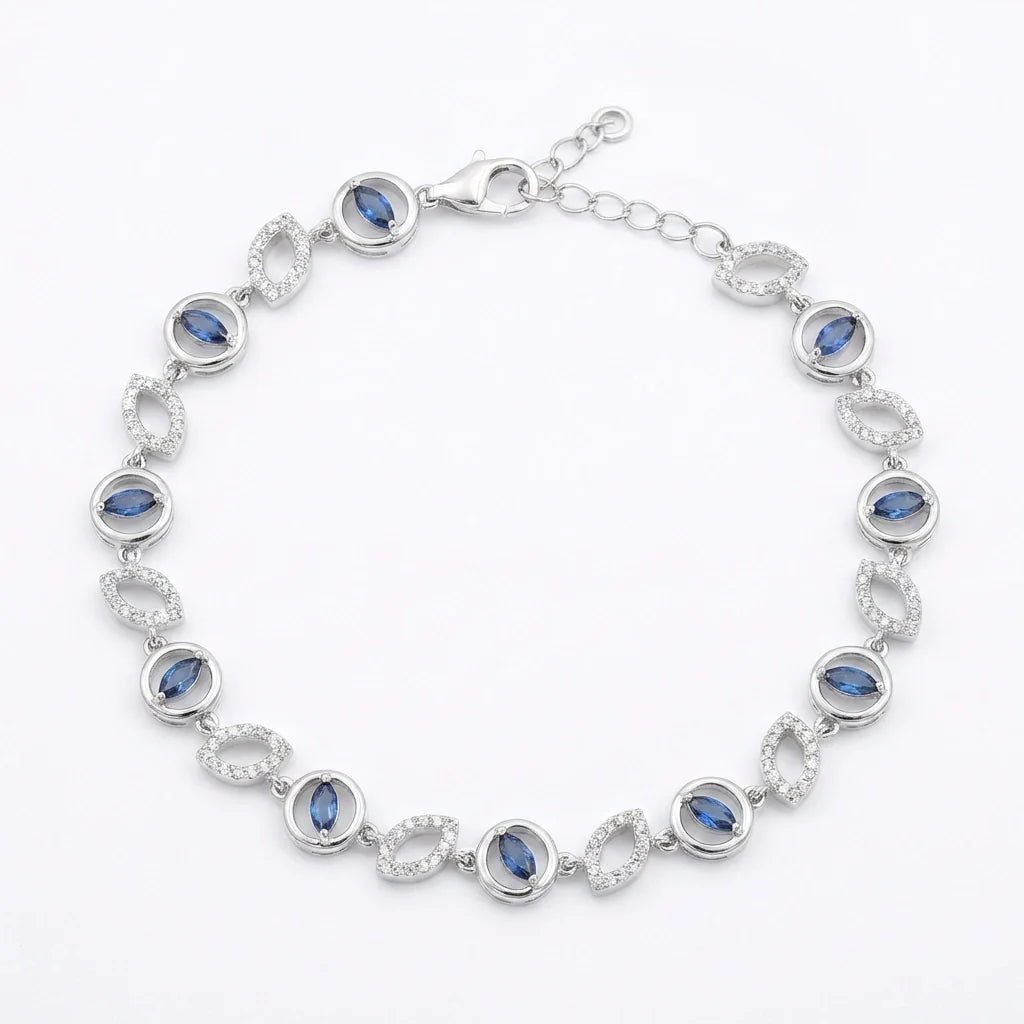 Blue Sapphire Eclipse Bracelet