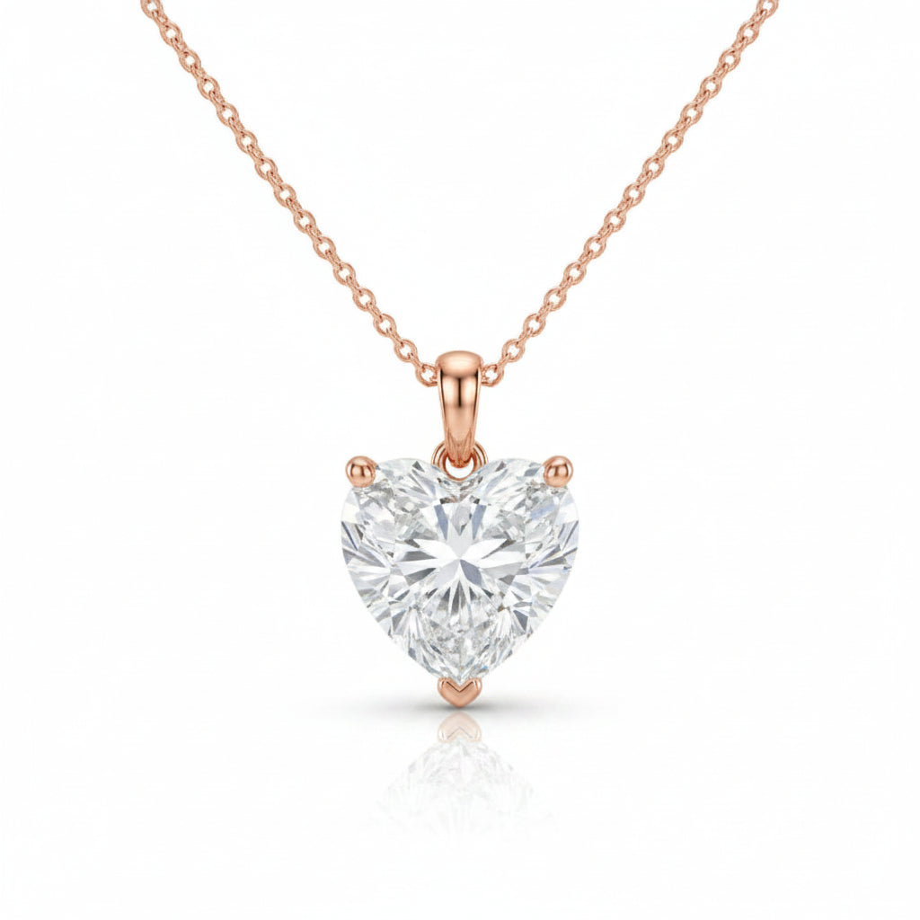 Heart Solitaire Pendant