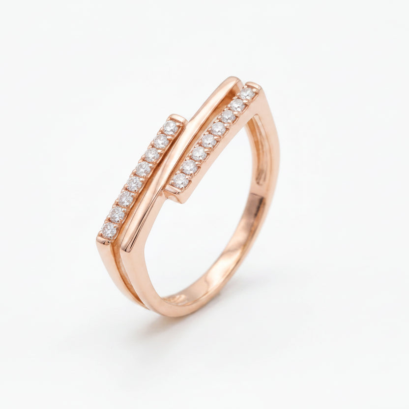 Gold Parallel Bar Ring