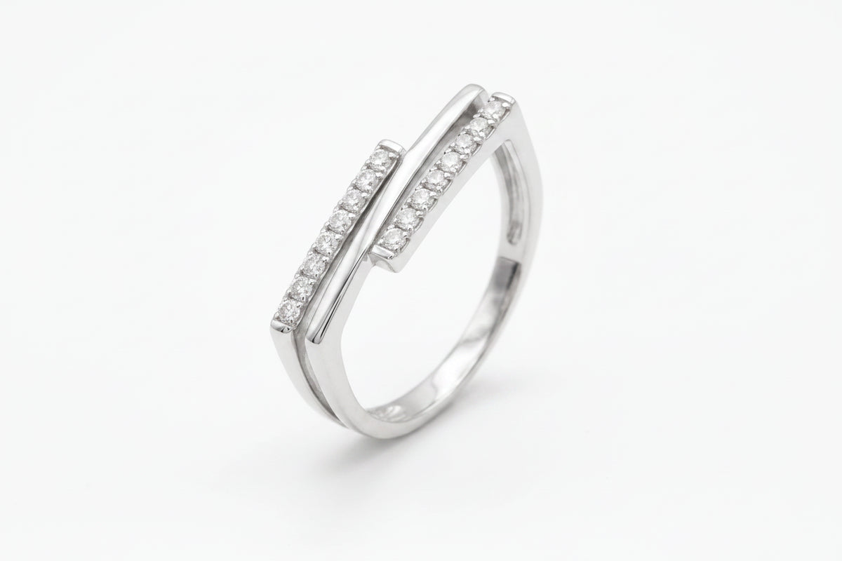 Gold Parallel Bar Ring